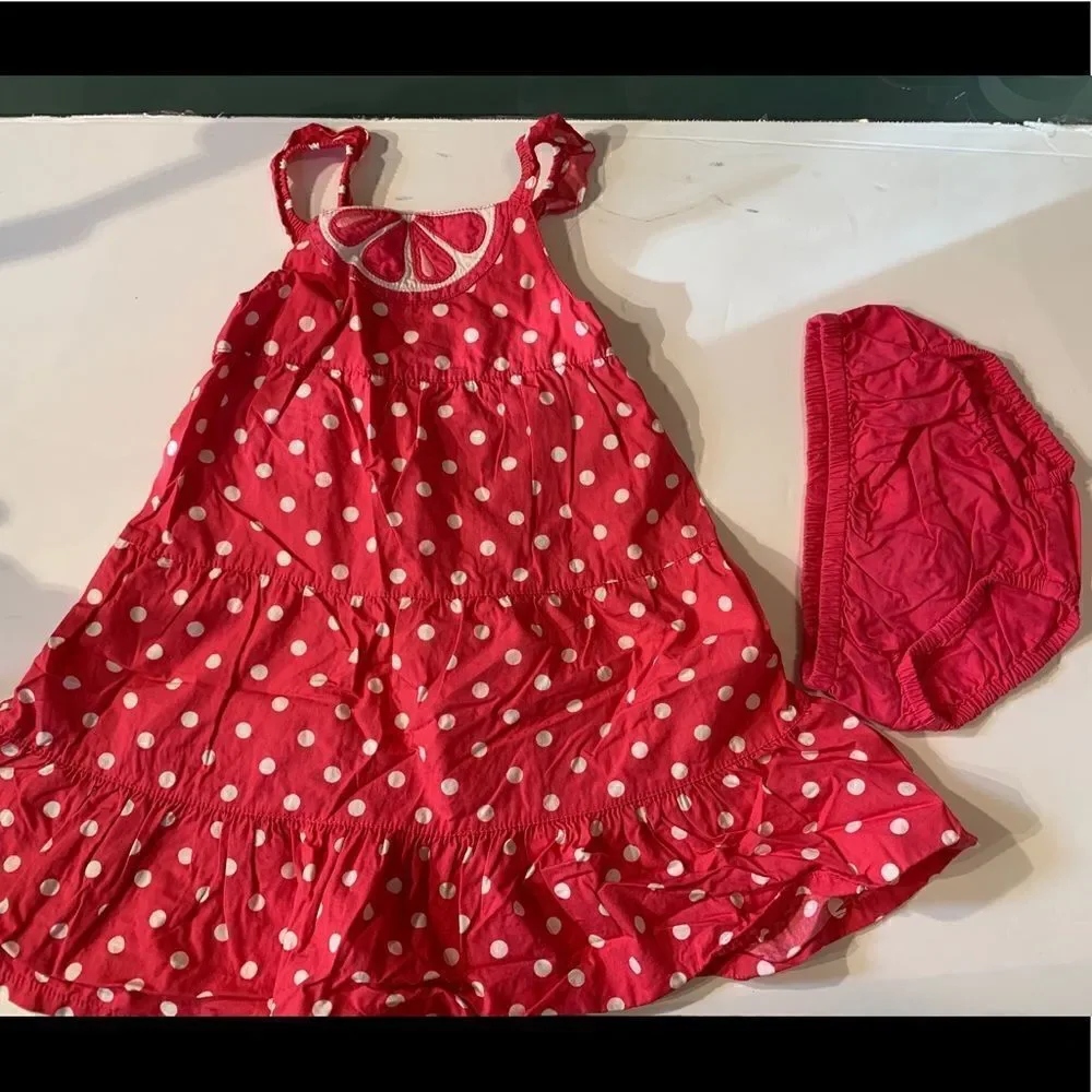 Gymboree Girls Citrus Cooler Pink Dress Sots Sz 2T